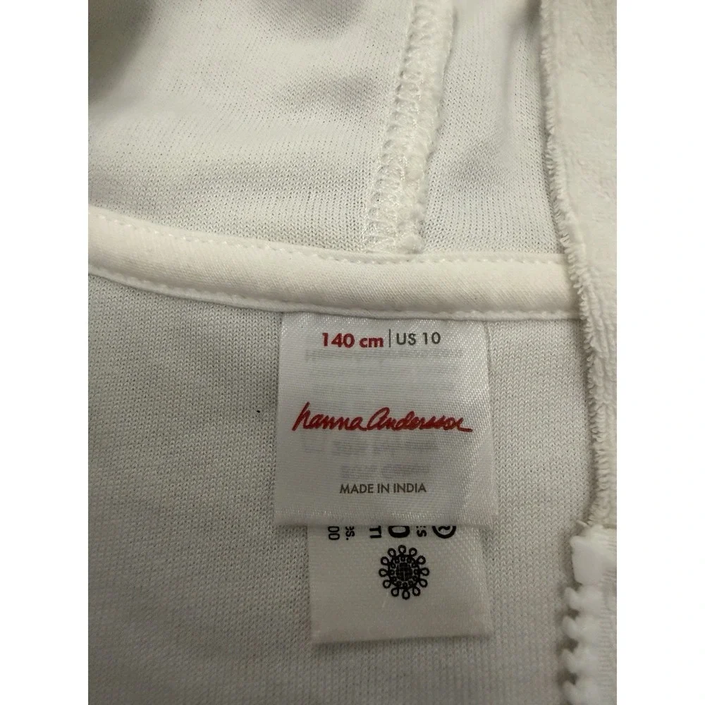 Hanna Andersson Sunsoft Rainbow Terry Cover-Up Sz 10 Hooded Full Zip Dress